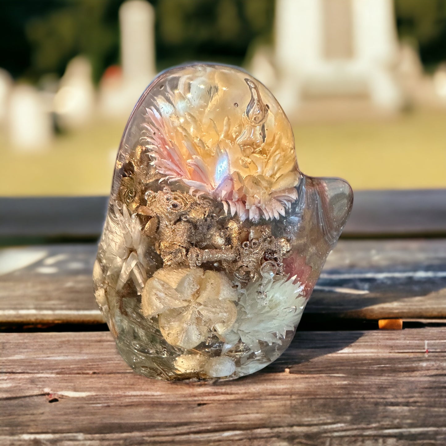 Flowery Ghost Figurine