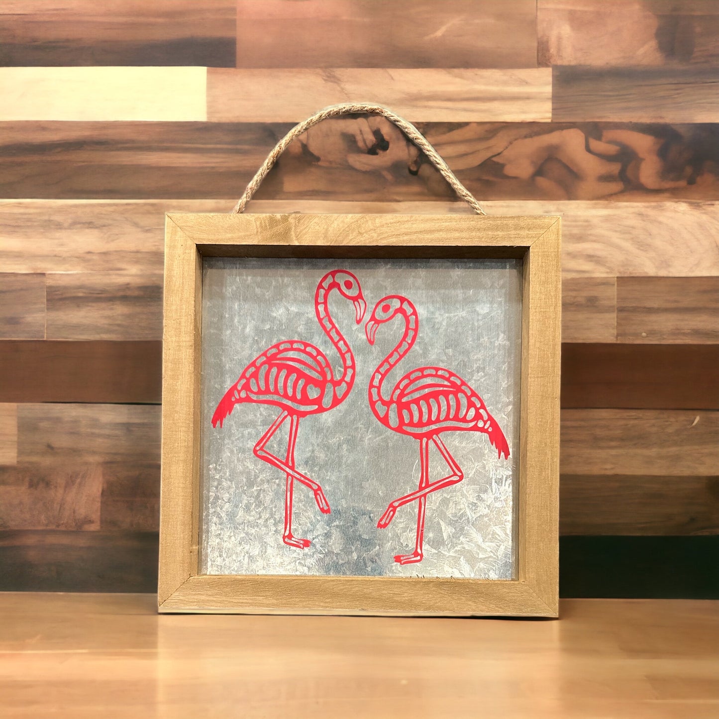 Skeleton Flamingo Art