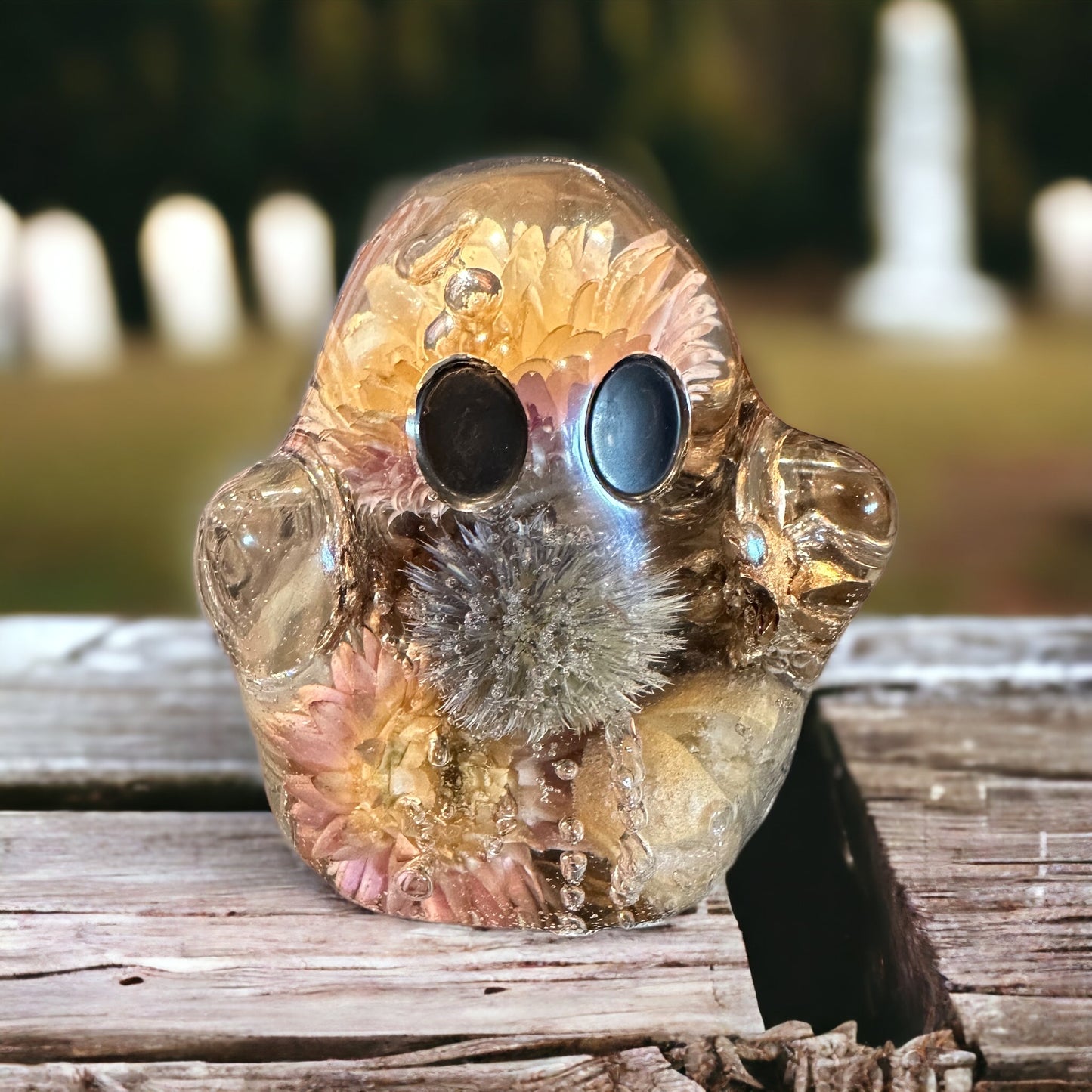 Flowery Ghost Figurine