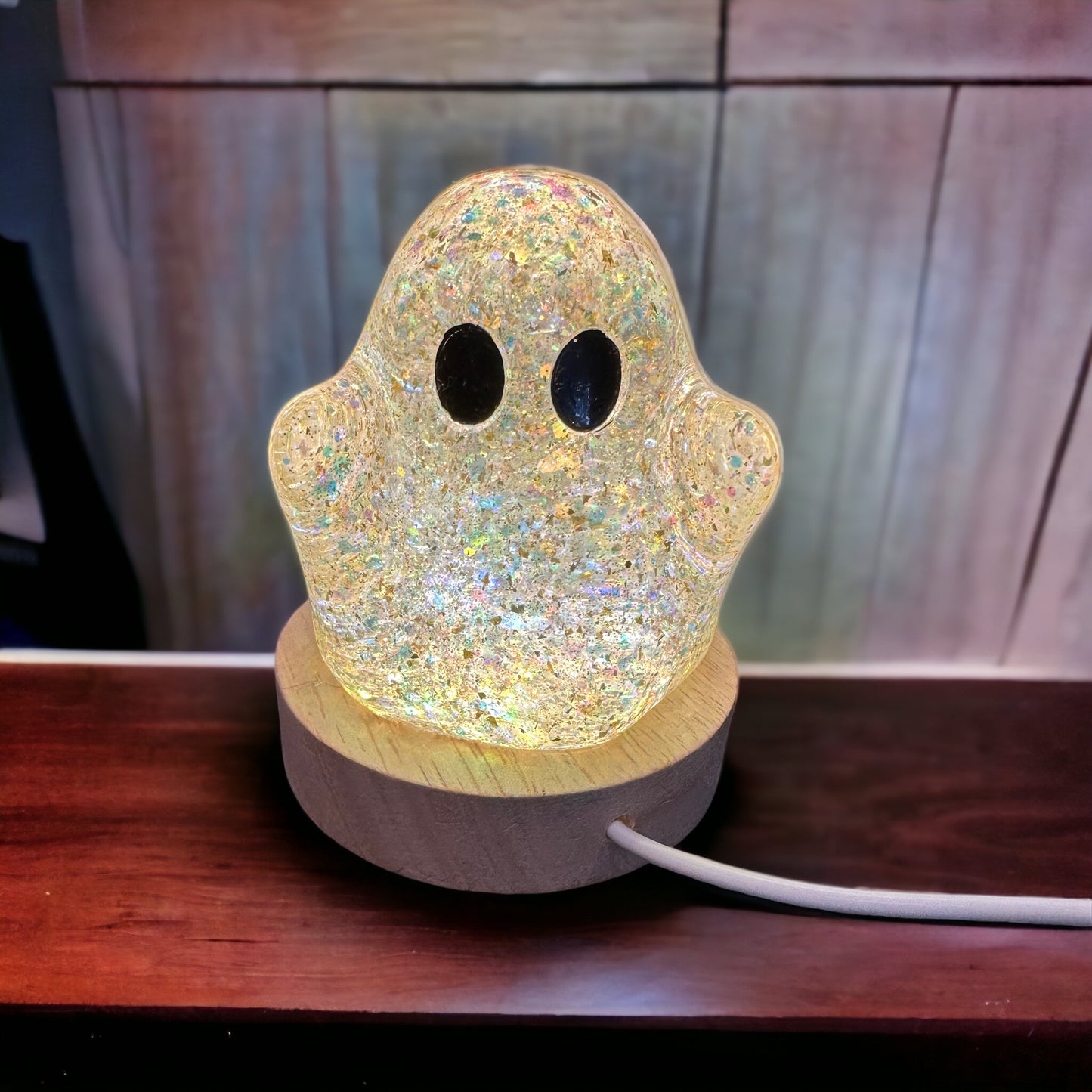 Glitter Ghost Halloween Decor