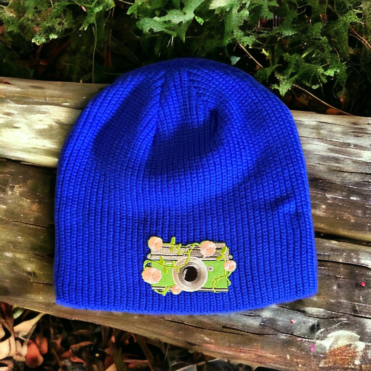 Floral Camera Beanie
