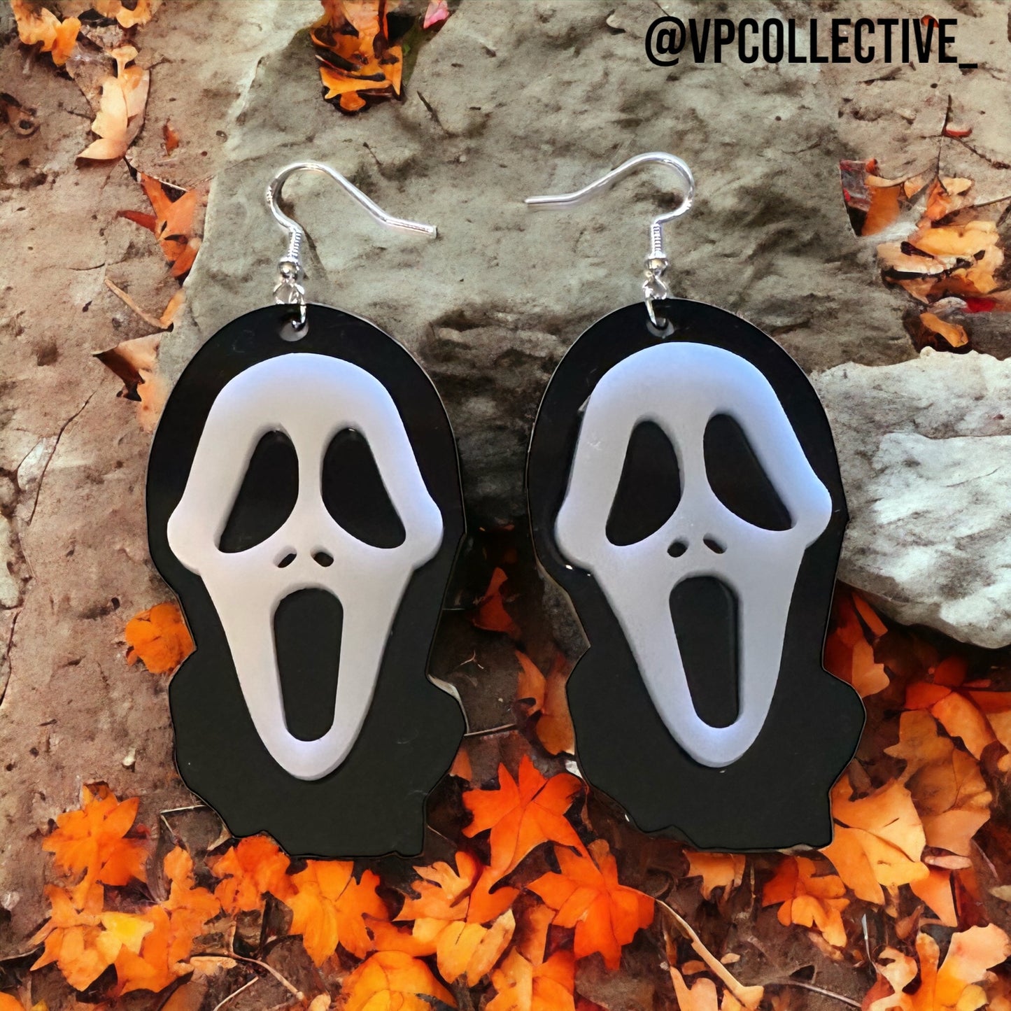 Ghost Face Killer Dangle Earrings