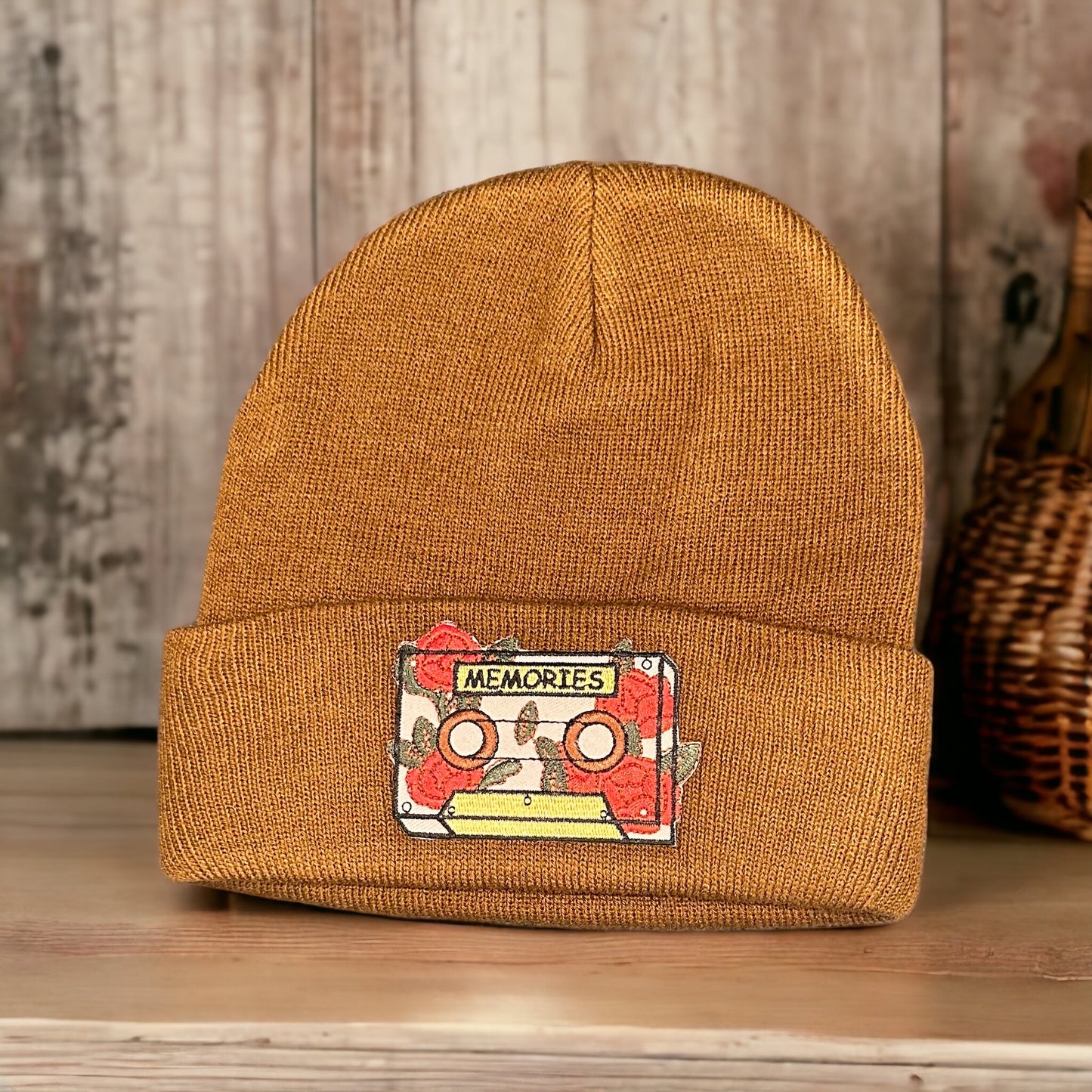 Floral Cassette of Memories Beanie