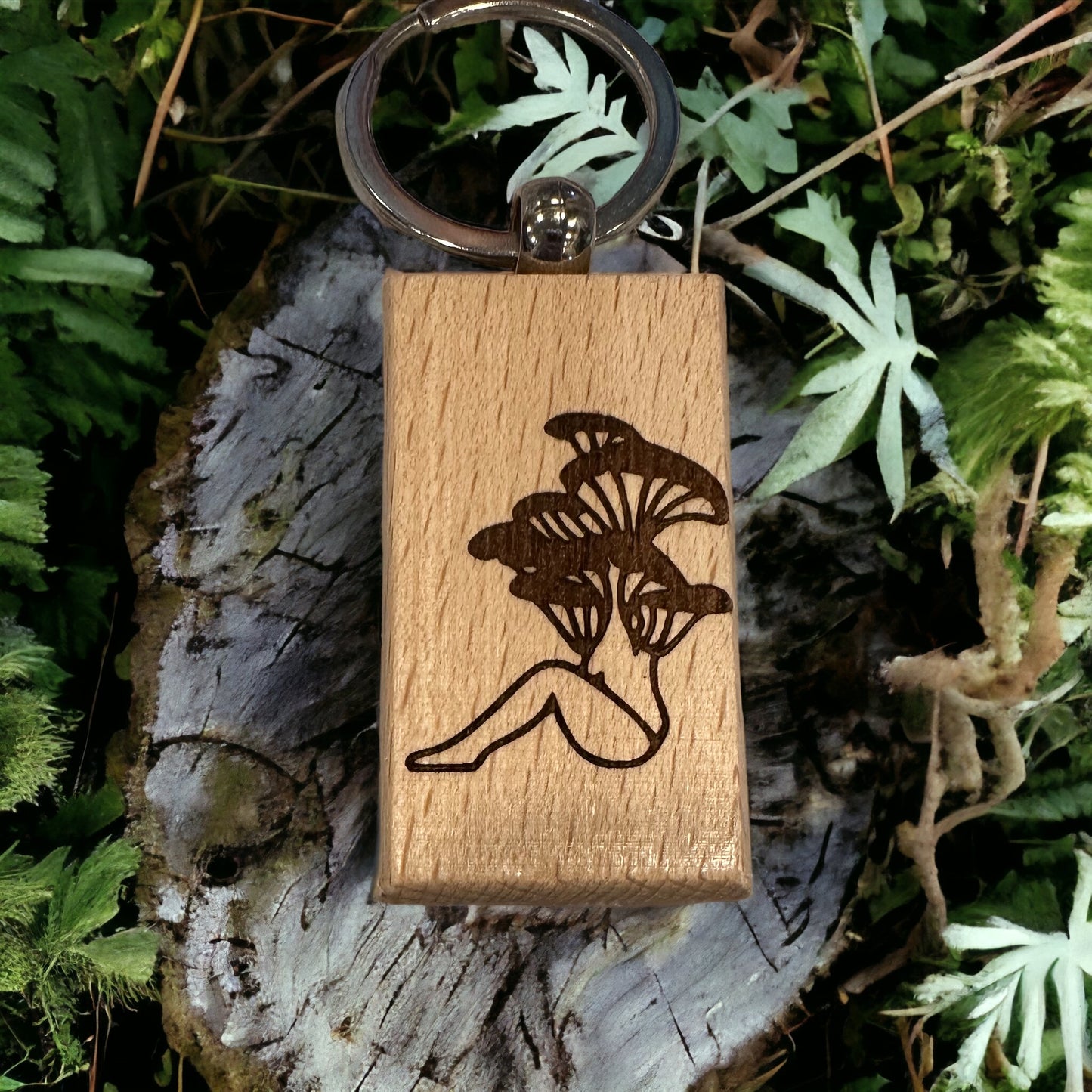 Mushroom Lady Keychain - 3 Options