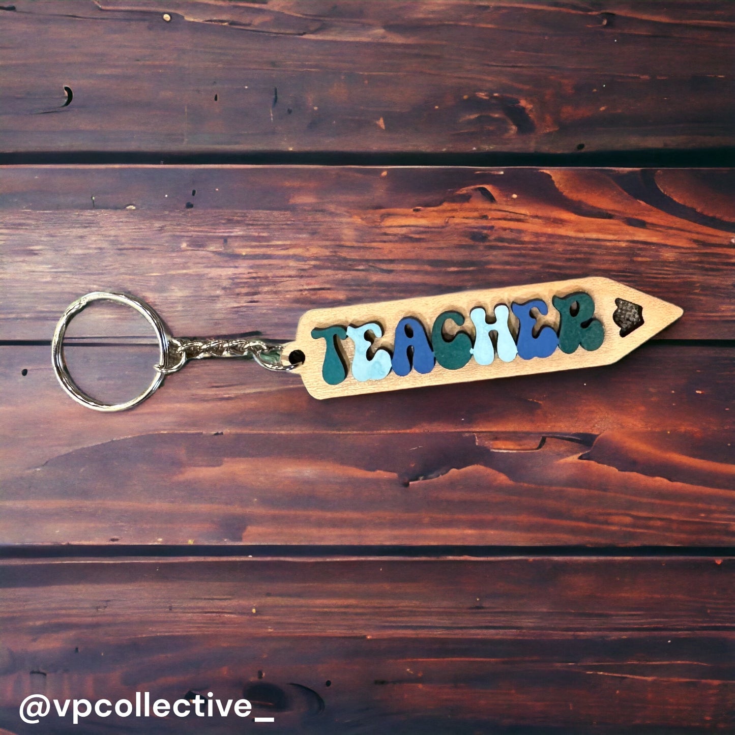 Teacher Pencil Keychain