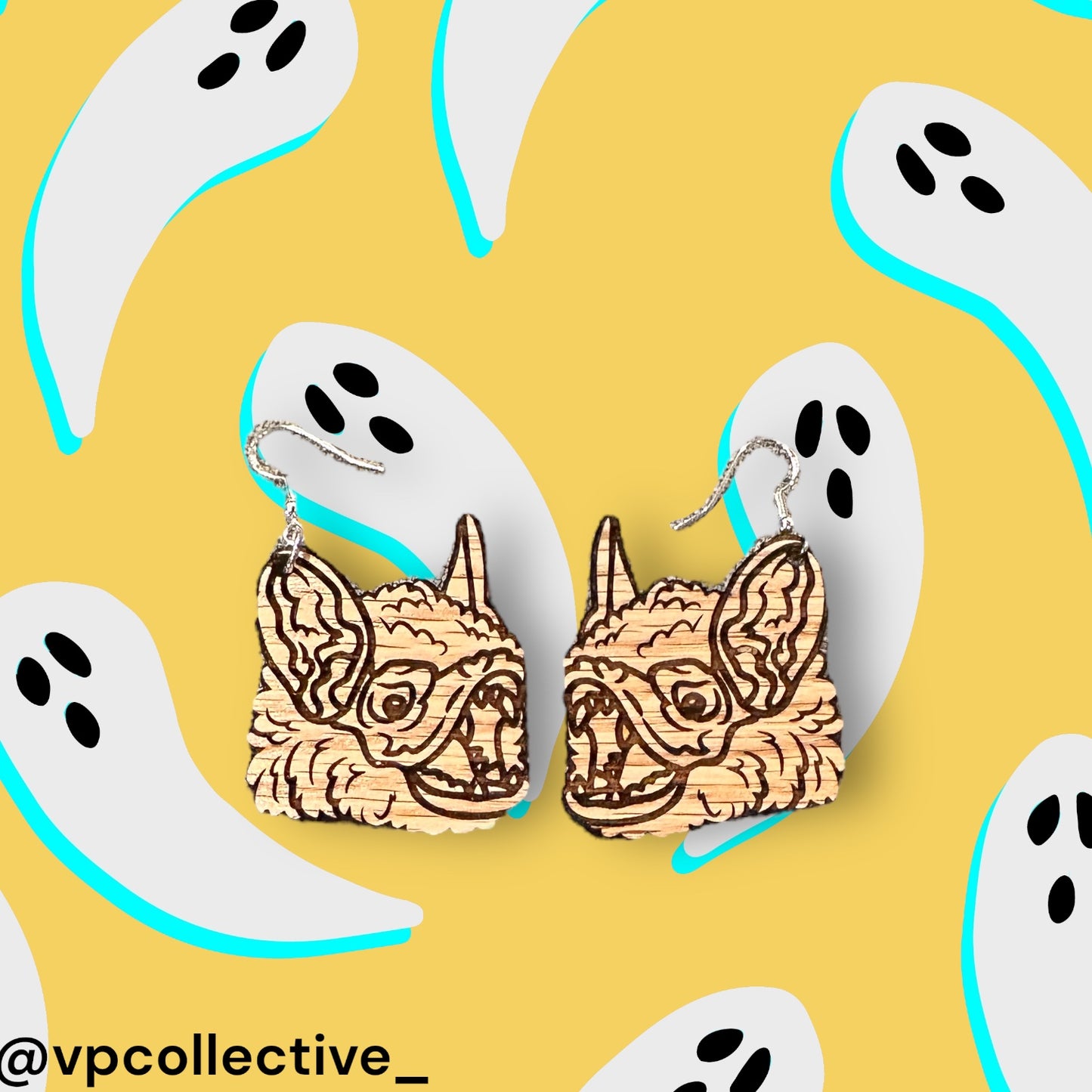 Vampire Bat Earrings