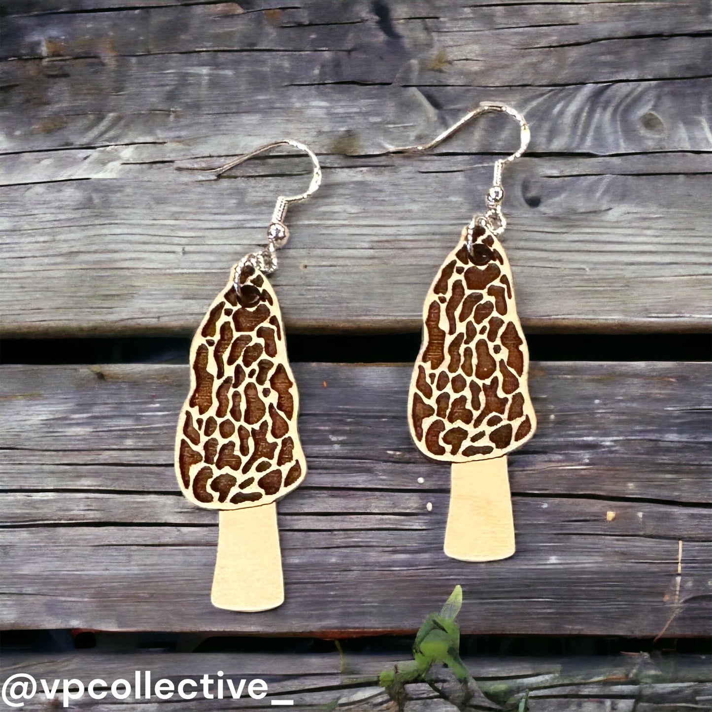 Morel Mushroom Earrings