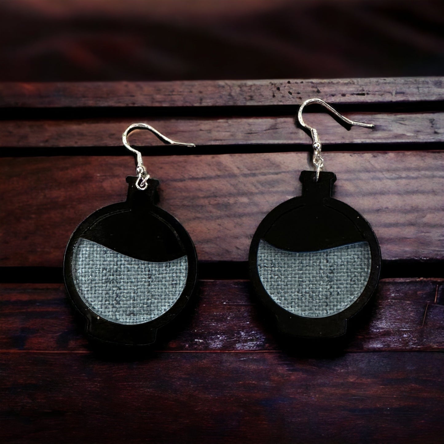Round Potion Bottle Earrings
