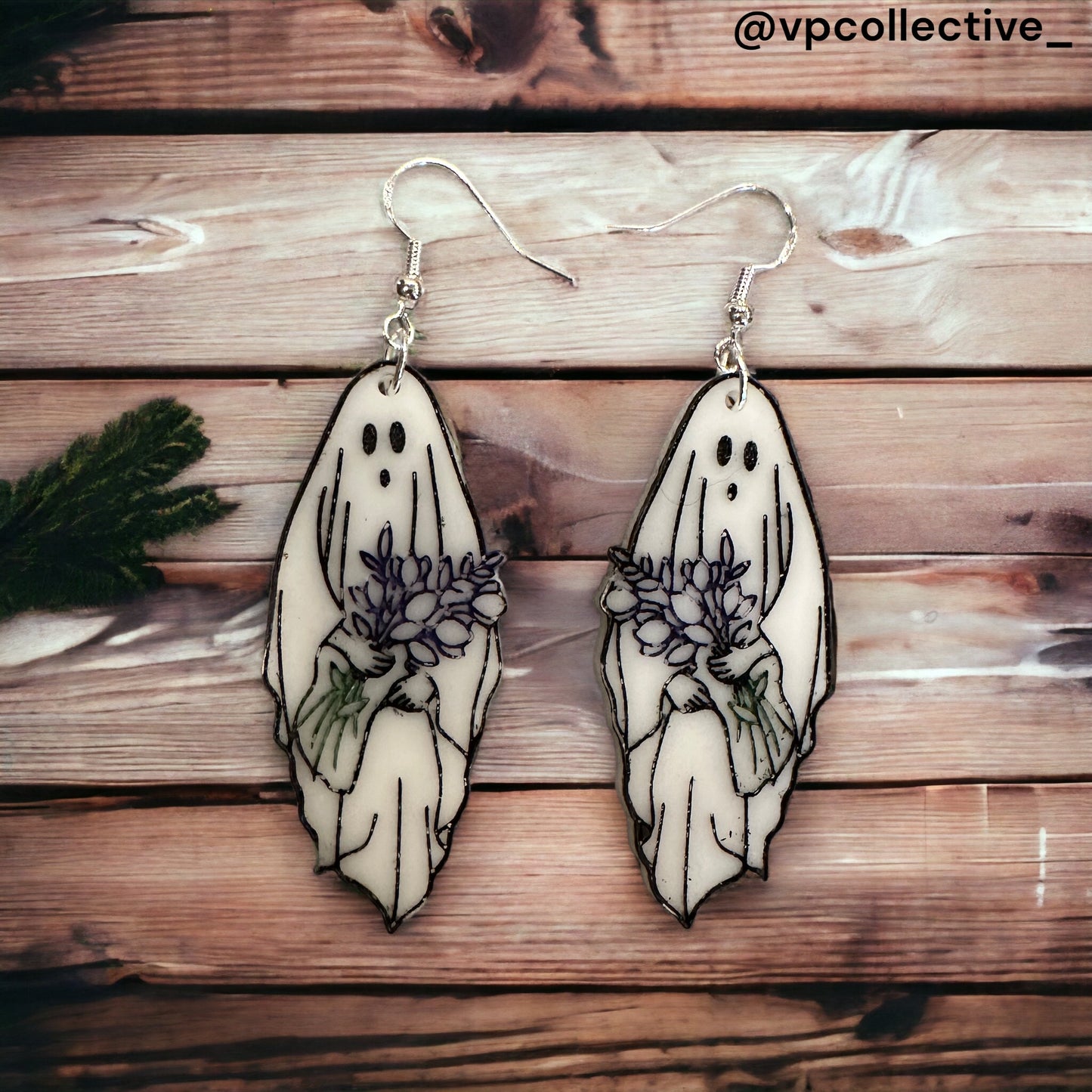 Floral Ghost Earrings