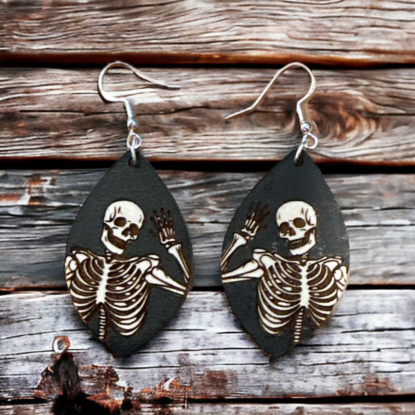 Skeleton Wave Earrings
