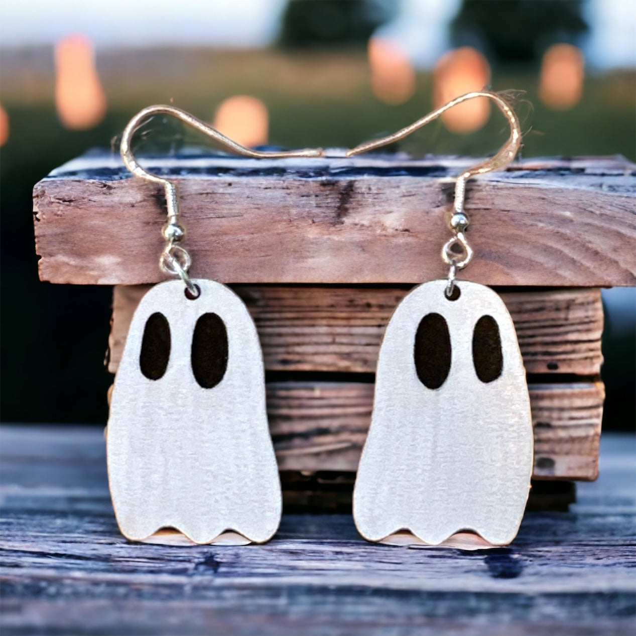 Floating Ghost Dangle Earrings
