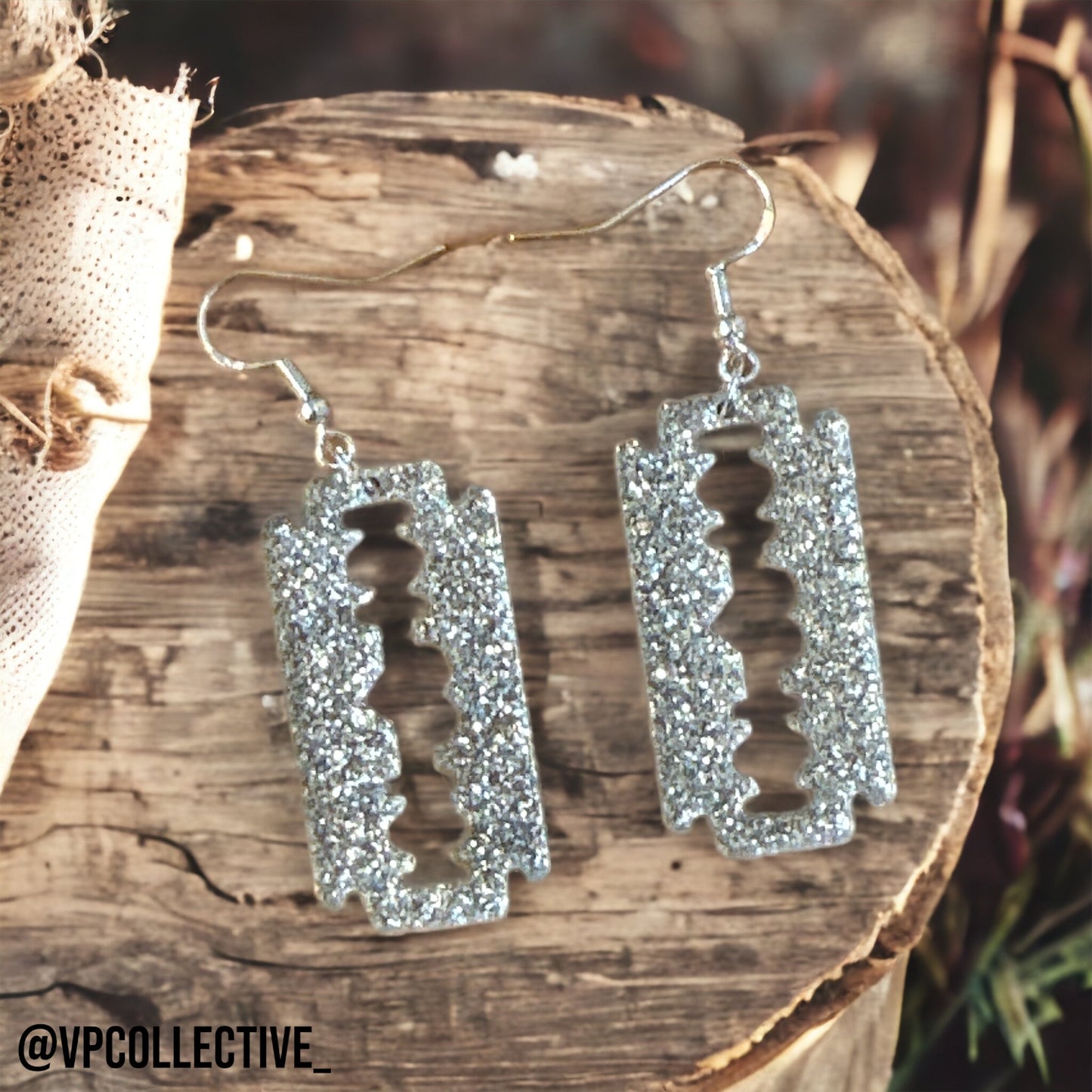 Razor Blade Earrings