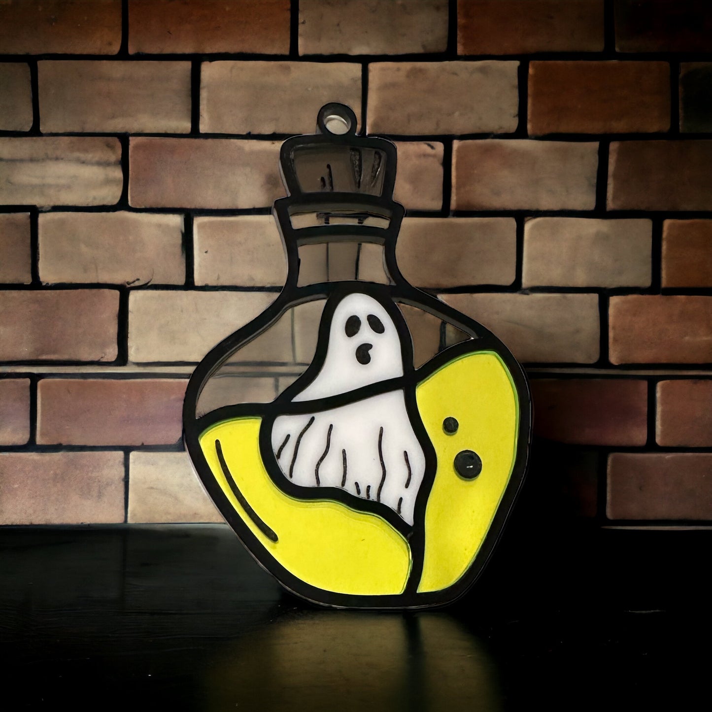 Ghost In A Bottle Sun Catcher