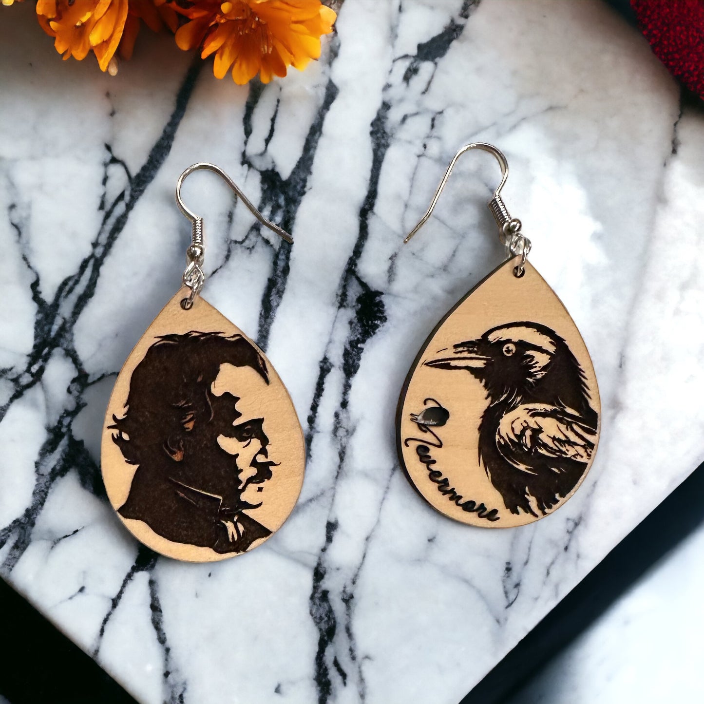 Edgar Allan Poe Earrings