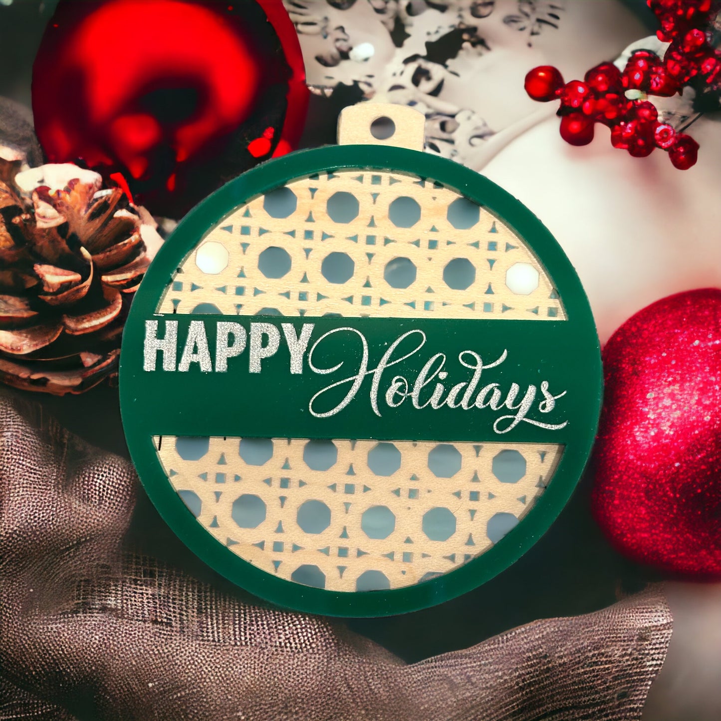 Happy Holidays Ornament