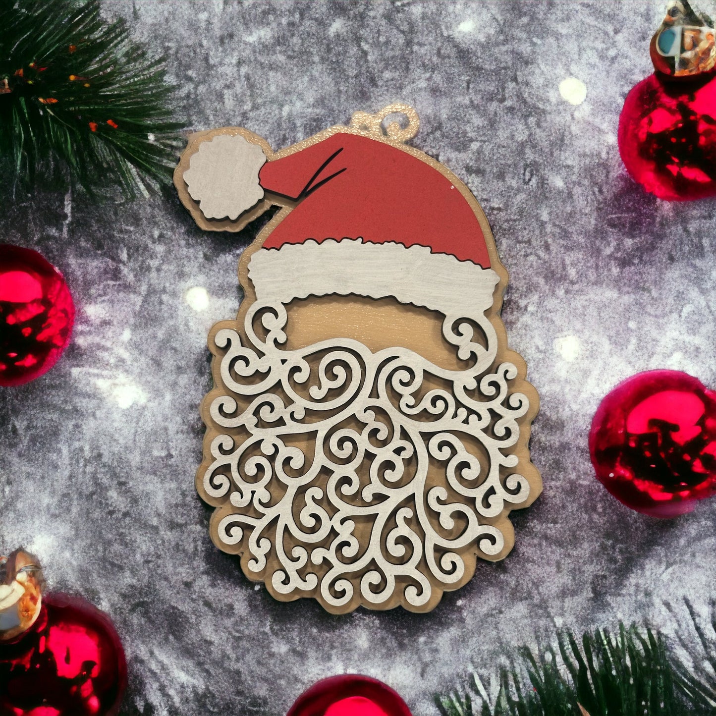 Layered Santa Ornament