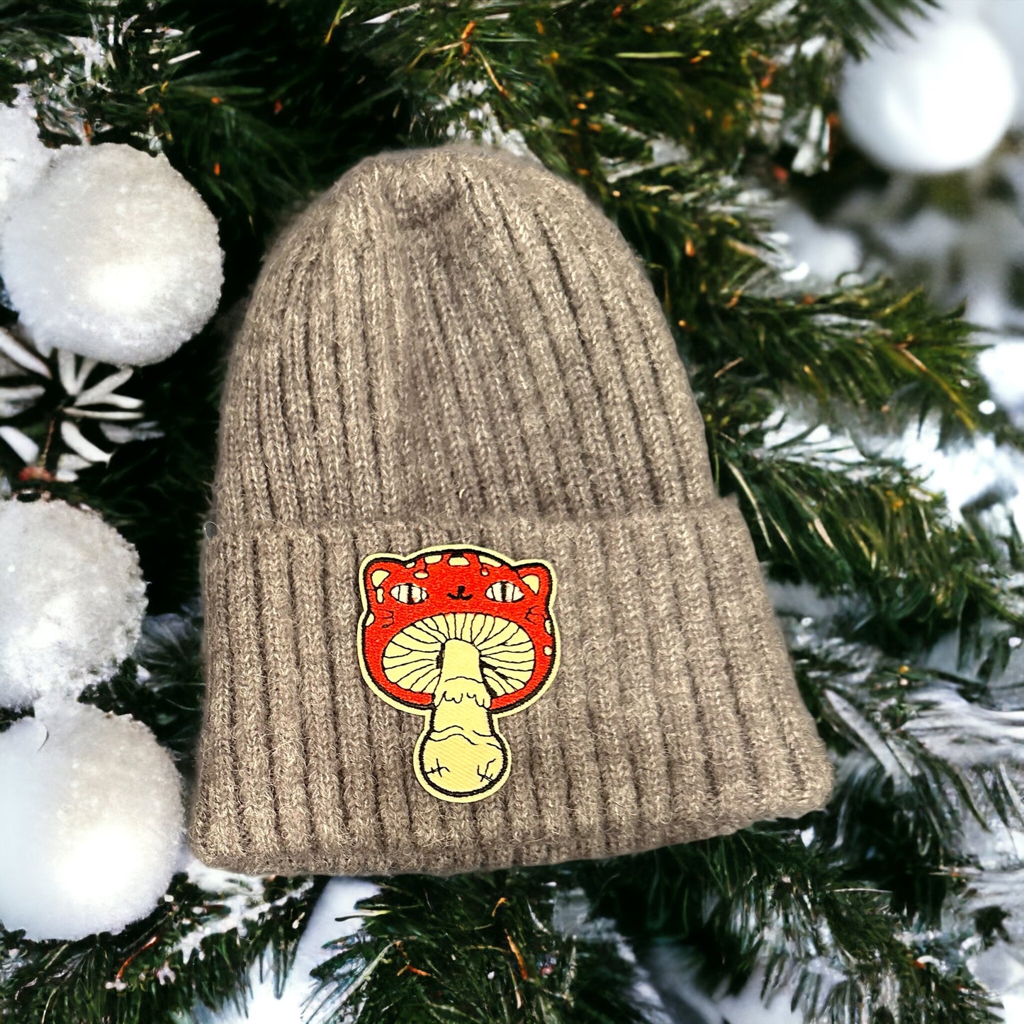 Mushroom Cat Kids Beanie