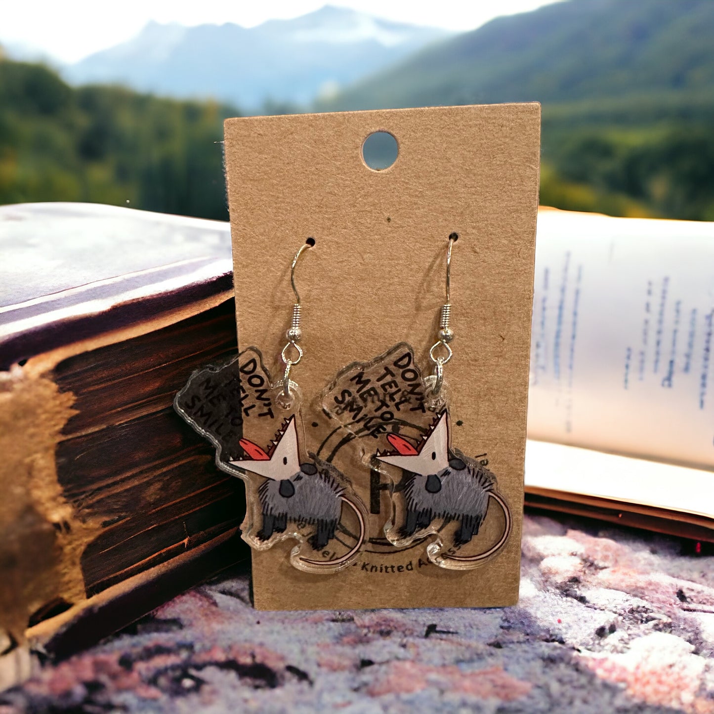 Don’t Tell Me To Smile Earrings - Paxtynn & Pals