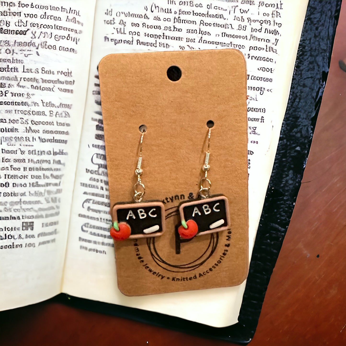 Teacher Blackboard Earrings - Paxtynn & Pals