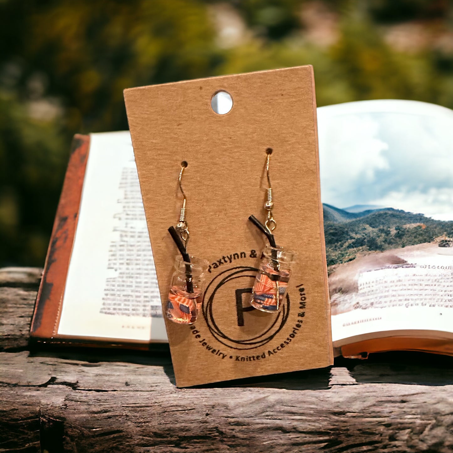 American Flag Beverage Earrings - Paxtynn & Pals