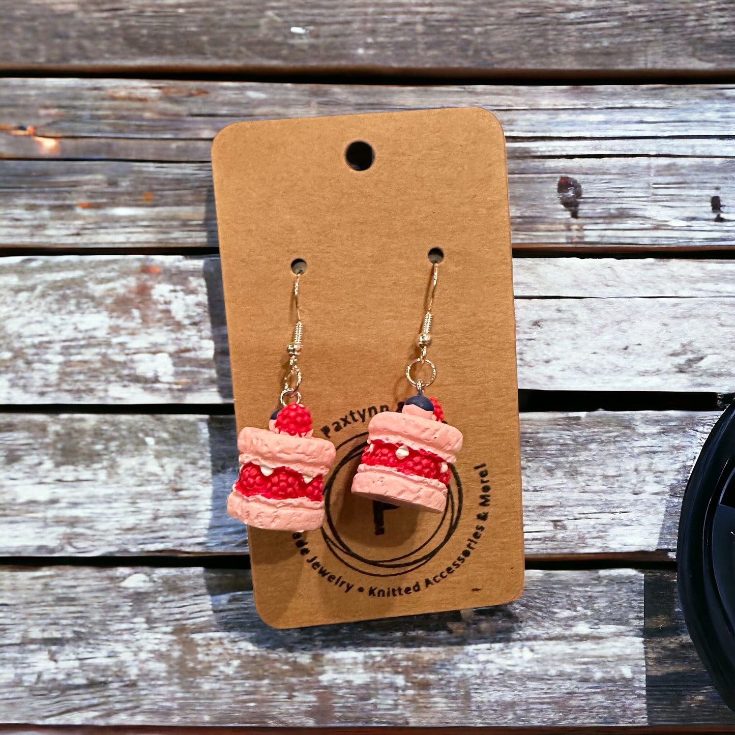Strawberry Cake Earrings - Paxtynn & Pals