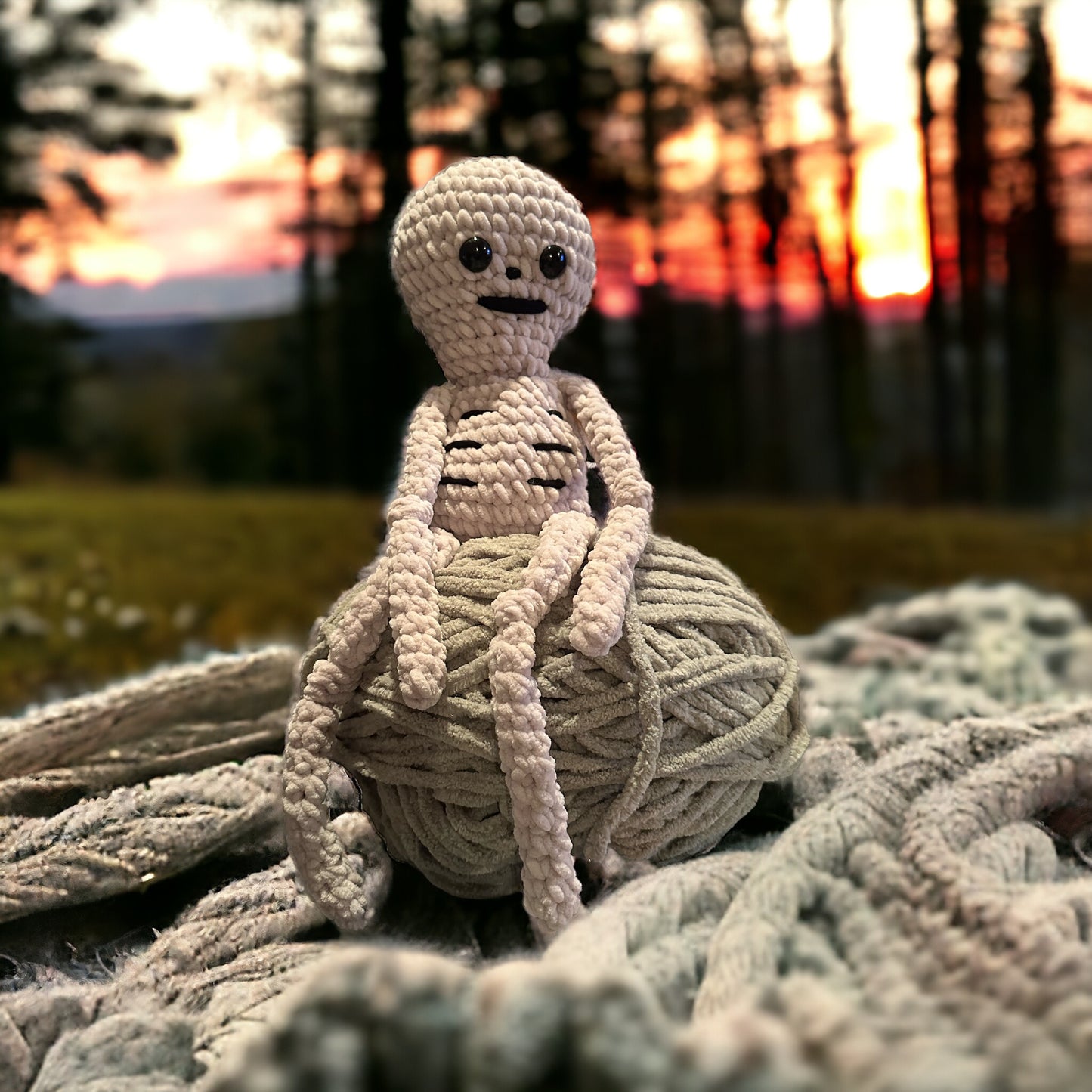 Knotty Skeleton Cuddle Buddy
