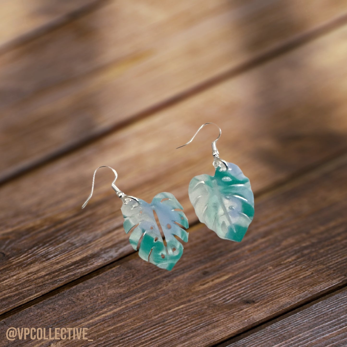 Monstera Island Adventure Dangle Earrings