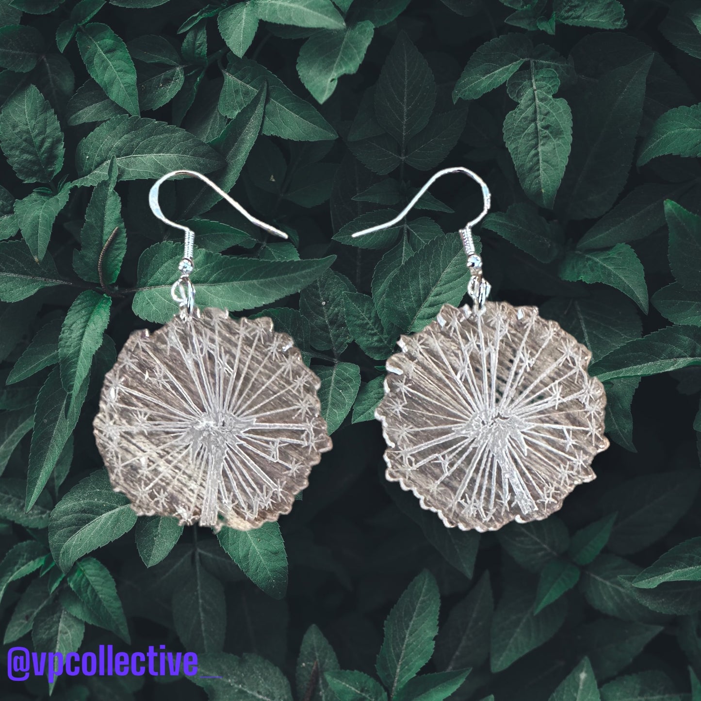 Dandelion Puff Dangle Earrings