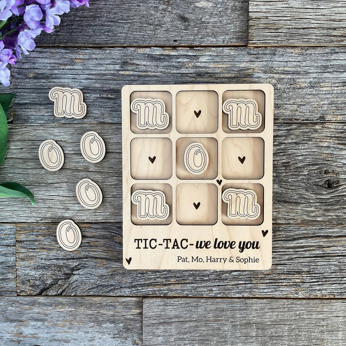 Mom or Mum Tic Tac Toe - Customizable!