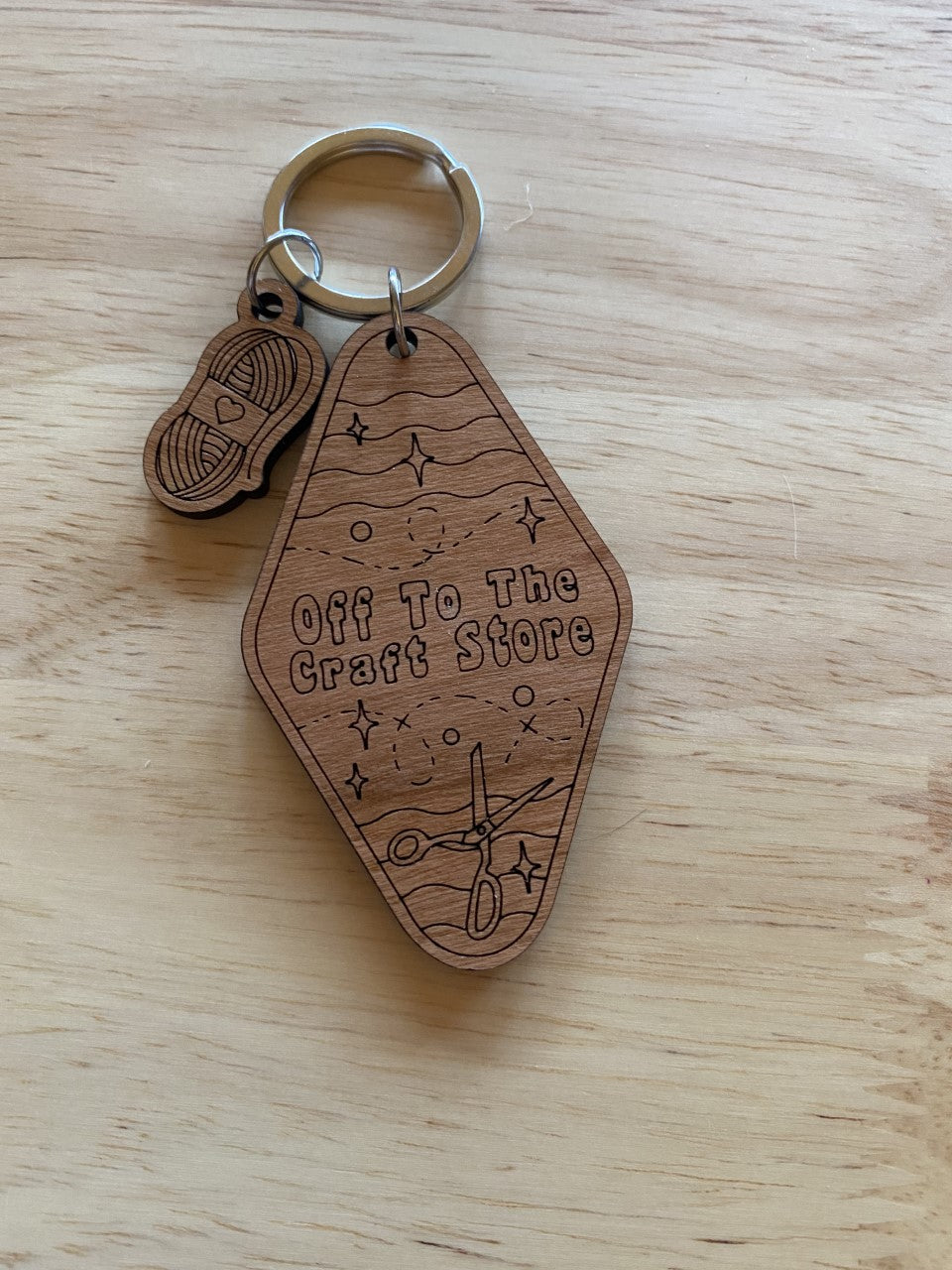Off To The Craft Store Keychain
