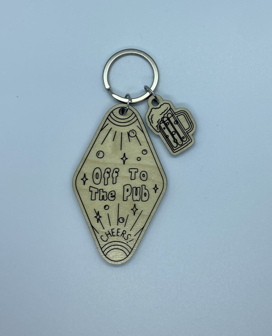 Cheers! Off To The Pub Keychain