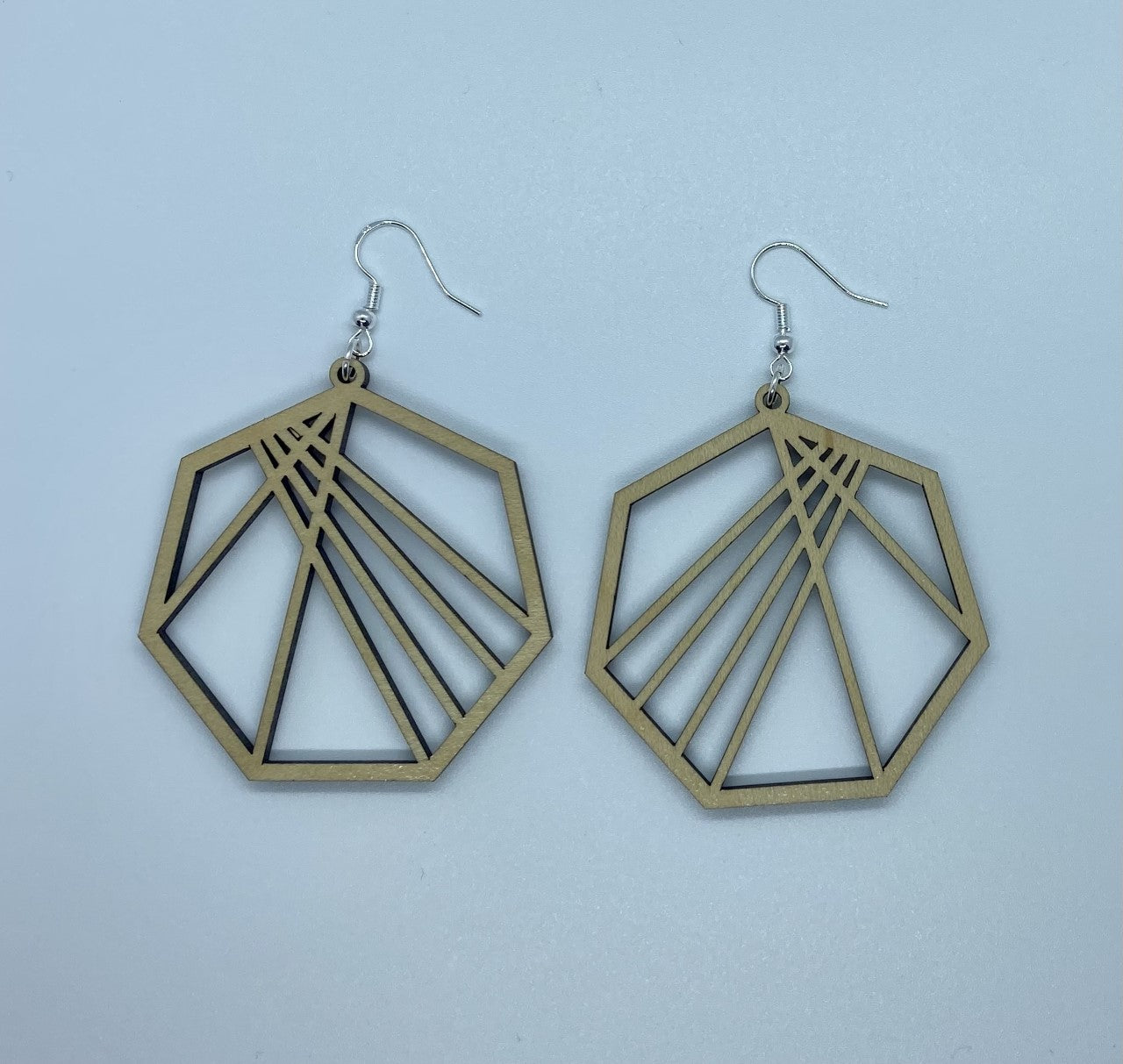 Large Geometric Dangle Earrings
