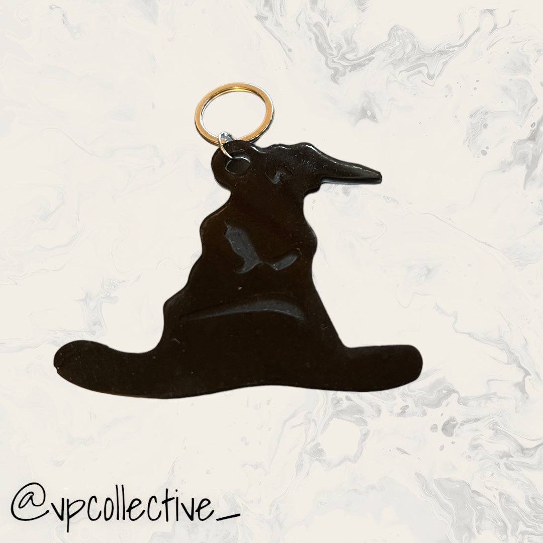 Sorting Hat Keychain - Black