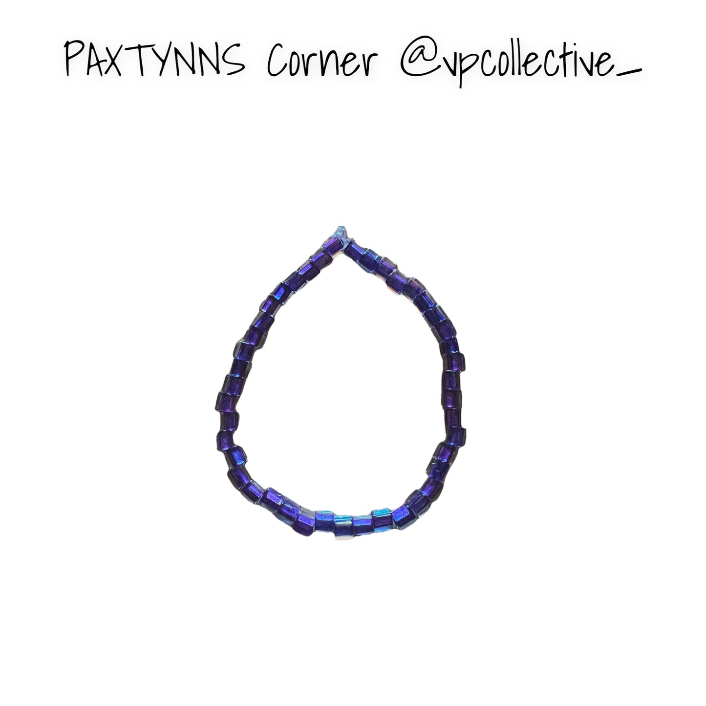 Purple Glass Bead Bracelet - PAXTYNNS CORNER