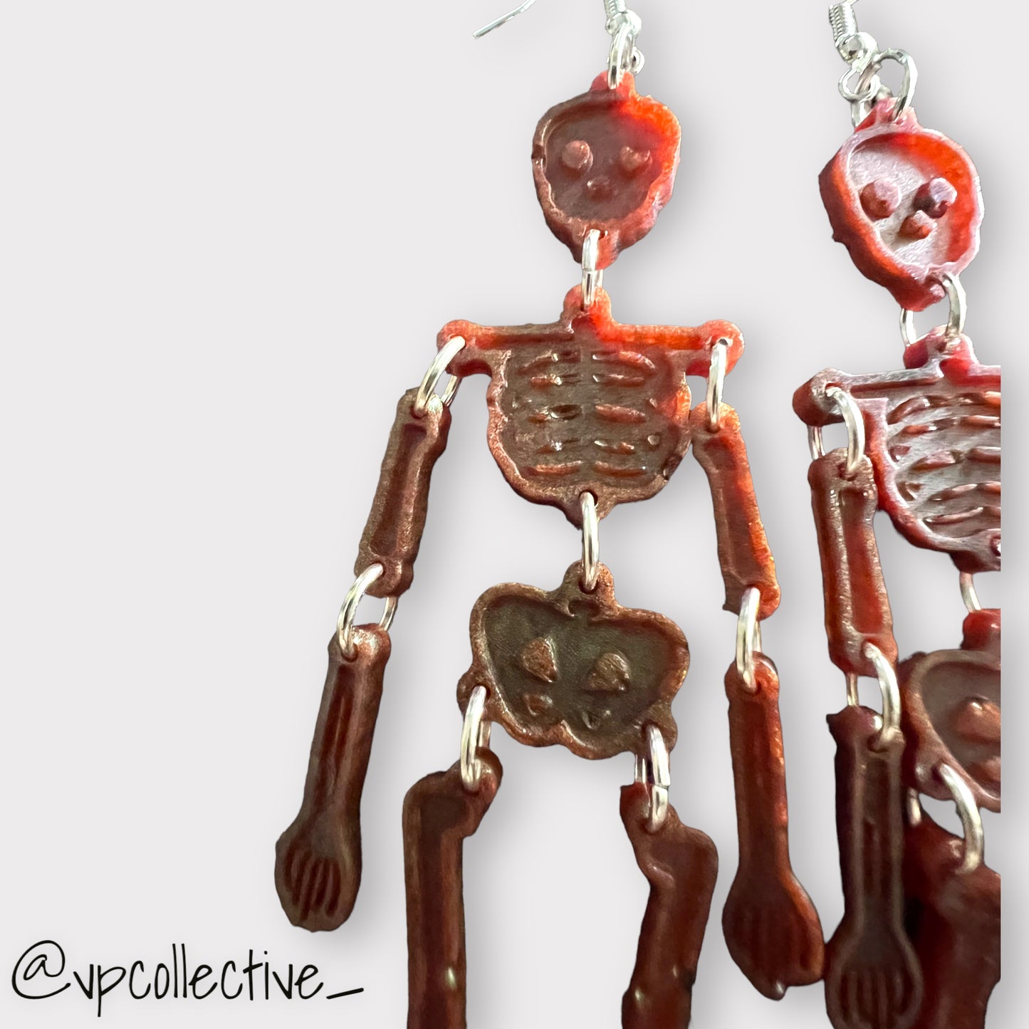 REDRUM Skeleton Earrings