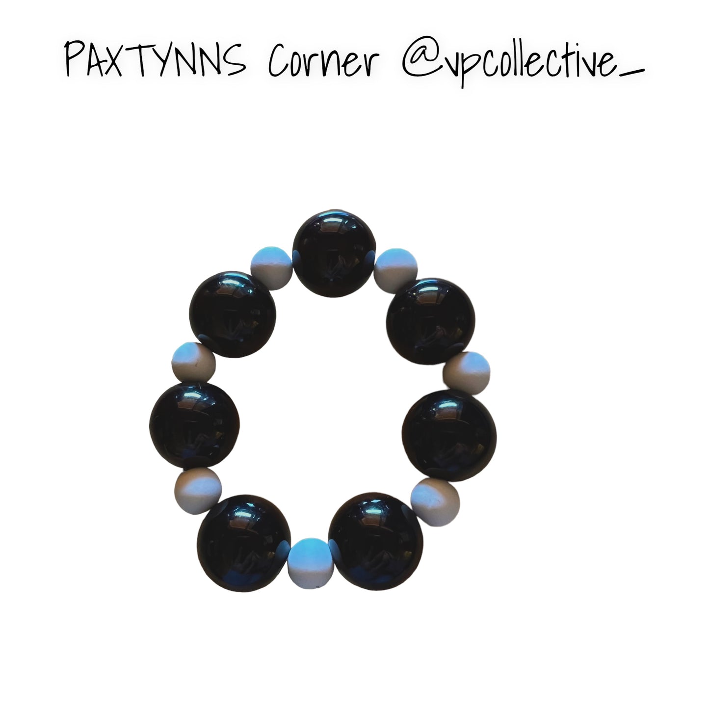 Black & White Chunky Bracelet - PAXTYNNS CORNER