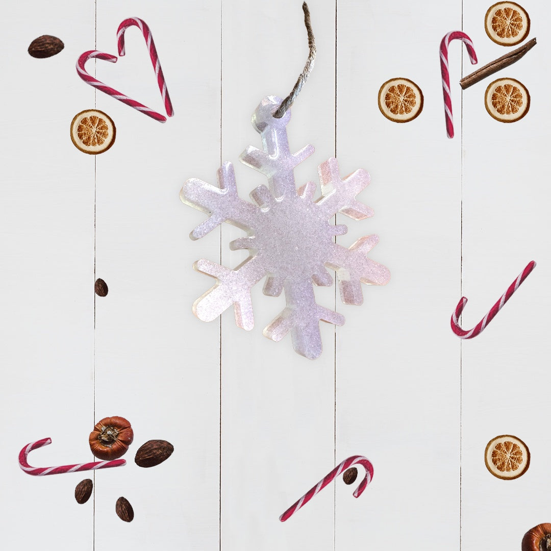 Bright White Snowflake Ornament