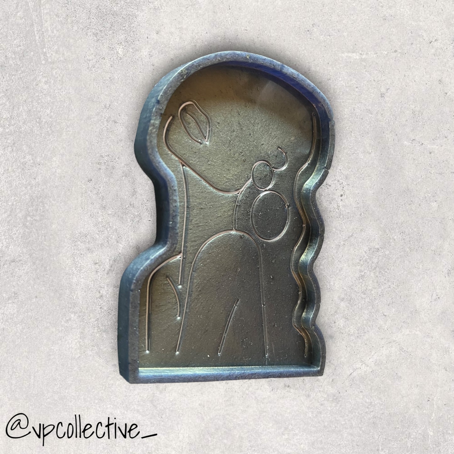 Beetle Blue Woman Outline Tray