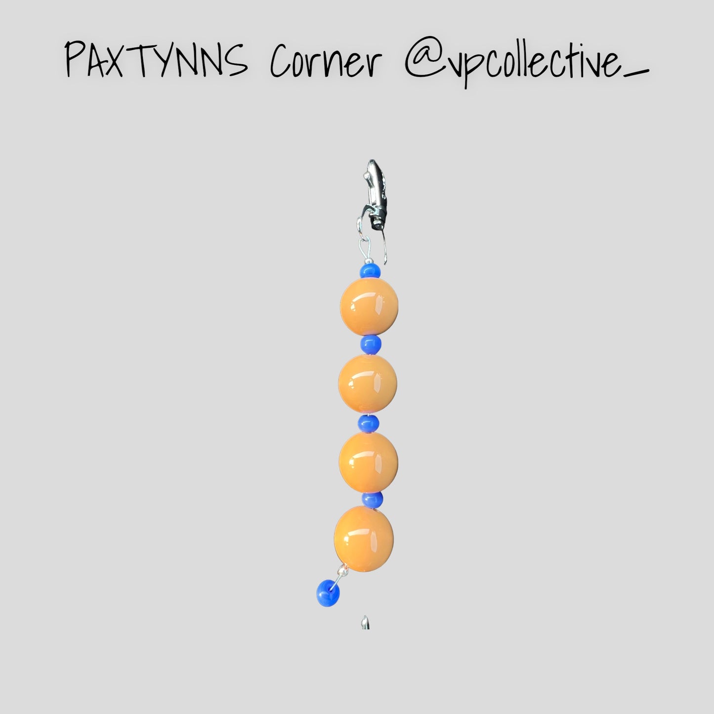 Mustard Yellow & Blue Keychain - PAXTYNNS CORNER