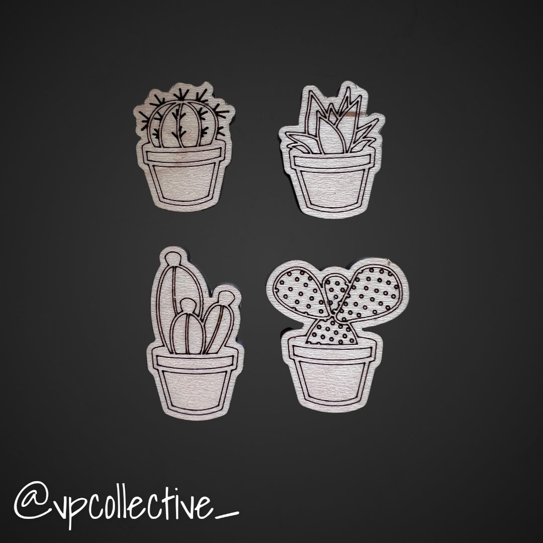 Succulent Magnet Set