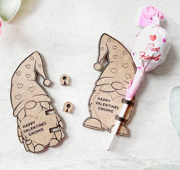 Valentine Gnomes with Suckers - Children’s Class Valentines