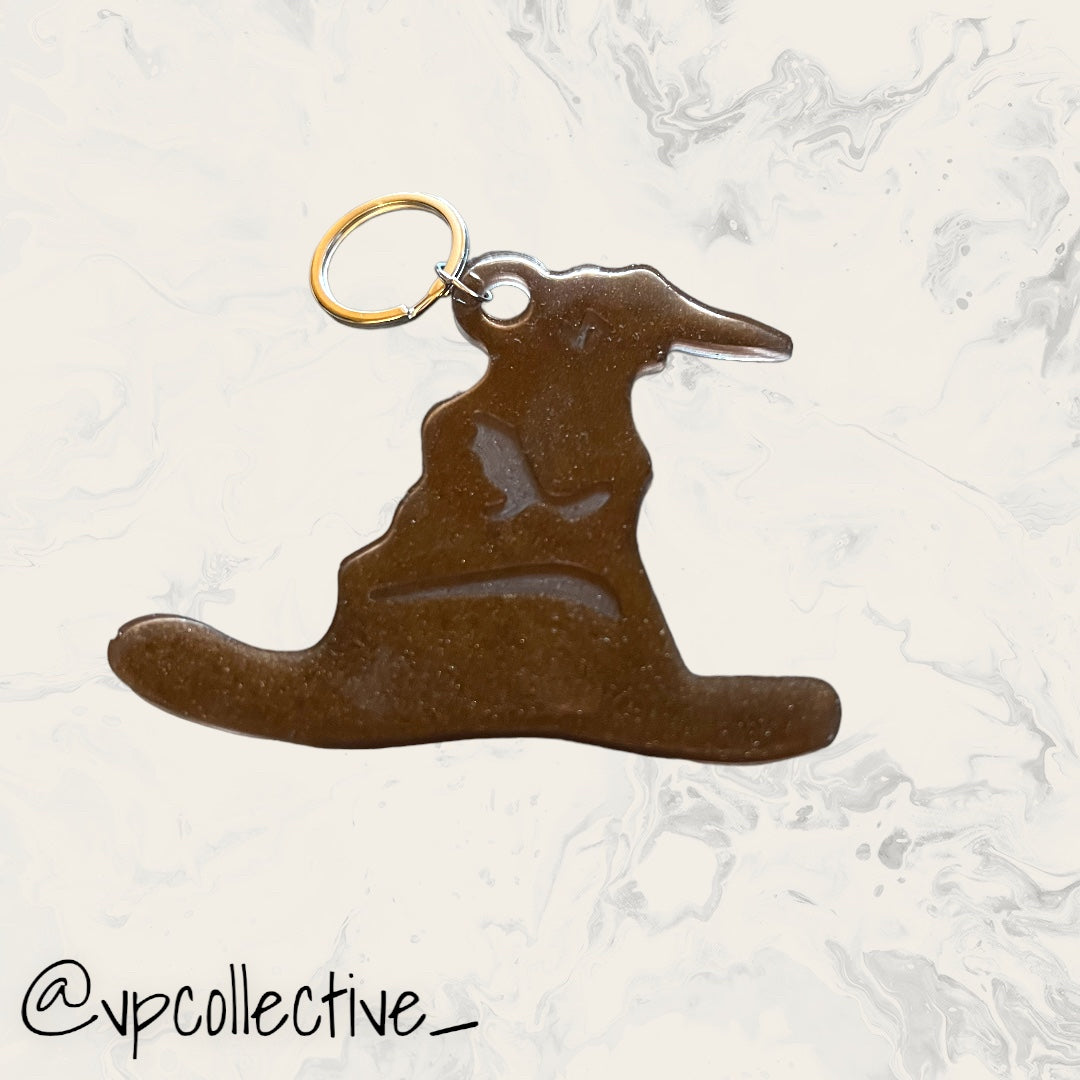 Sorting Hat Keychain - Brown