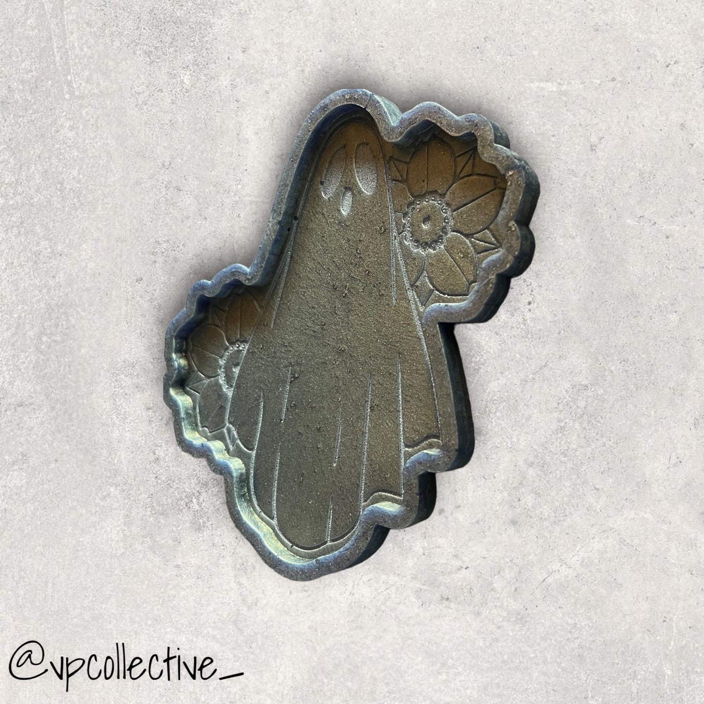 Beetle Blue Floral Ghost Catch All Tray