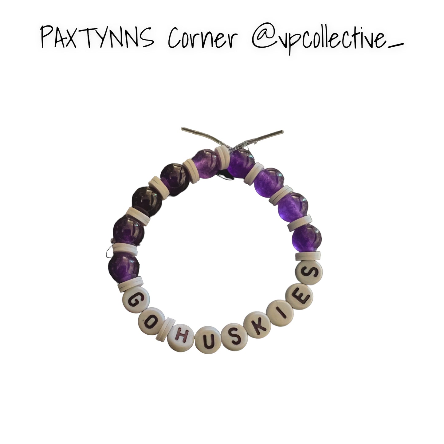 Go Huskies Bracelet - PAXTYNNS CORNER