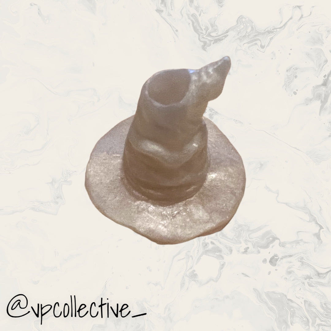 Sorting Hat Straw Topper - Ivory Shimmer