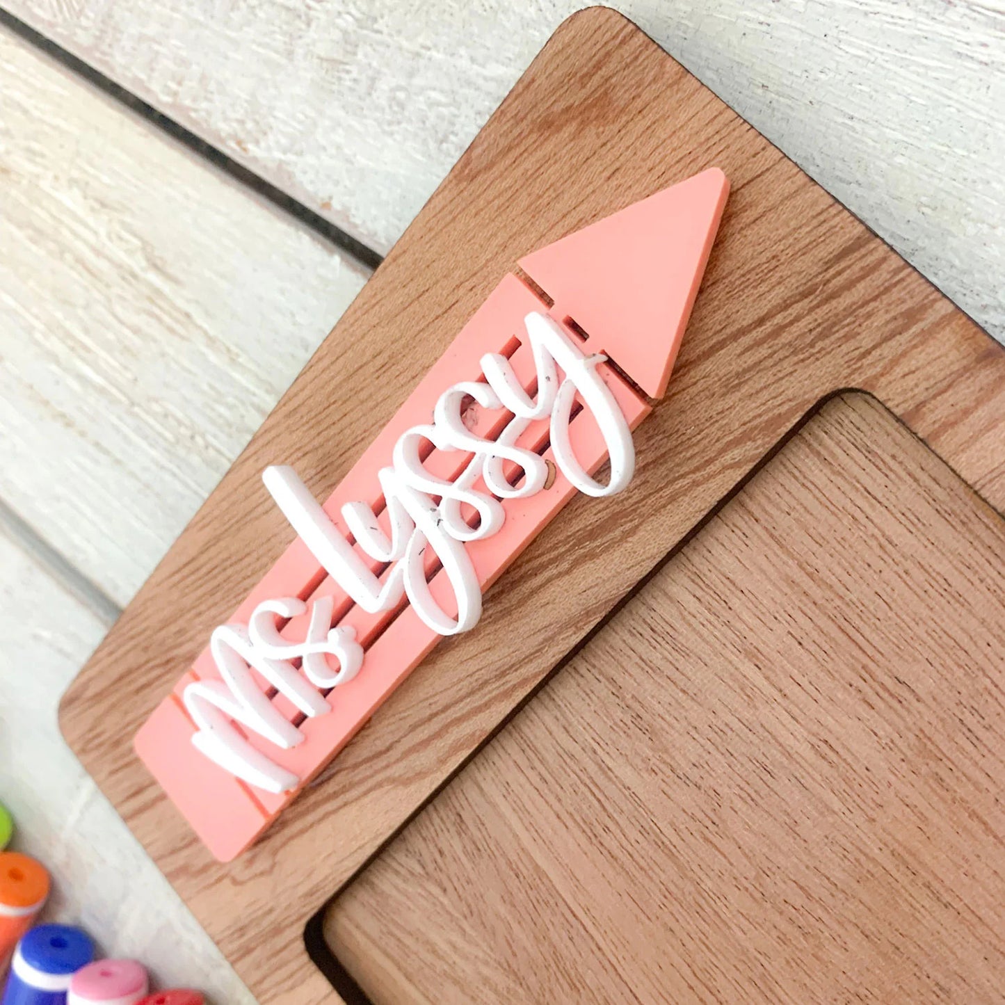 Personalized Sticky Note Holder