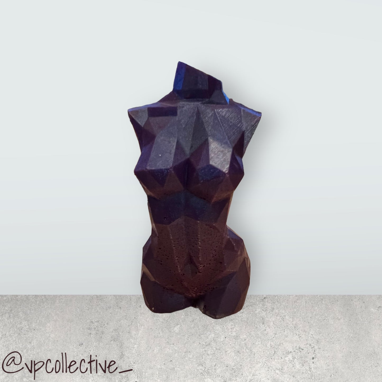 Candy Purple Faceted Goddess Bust