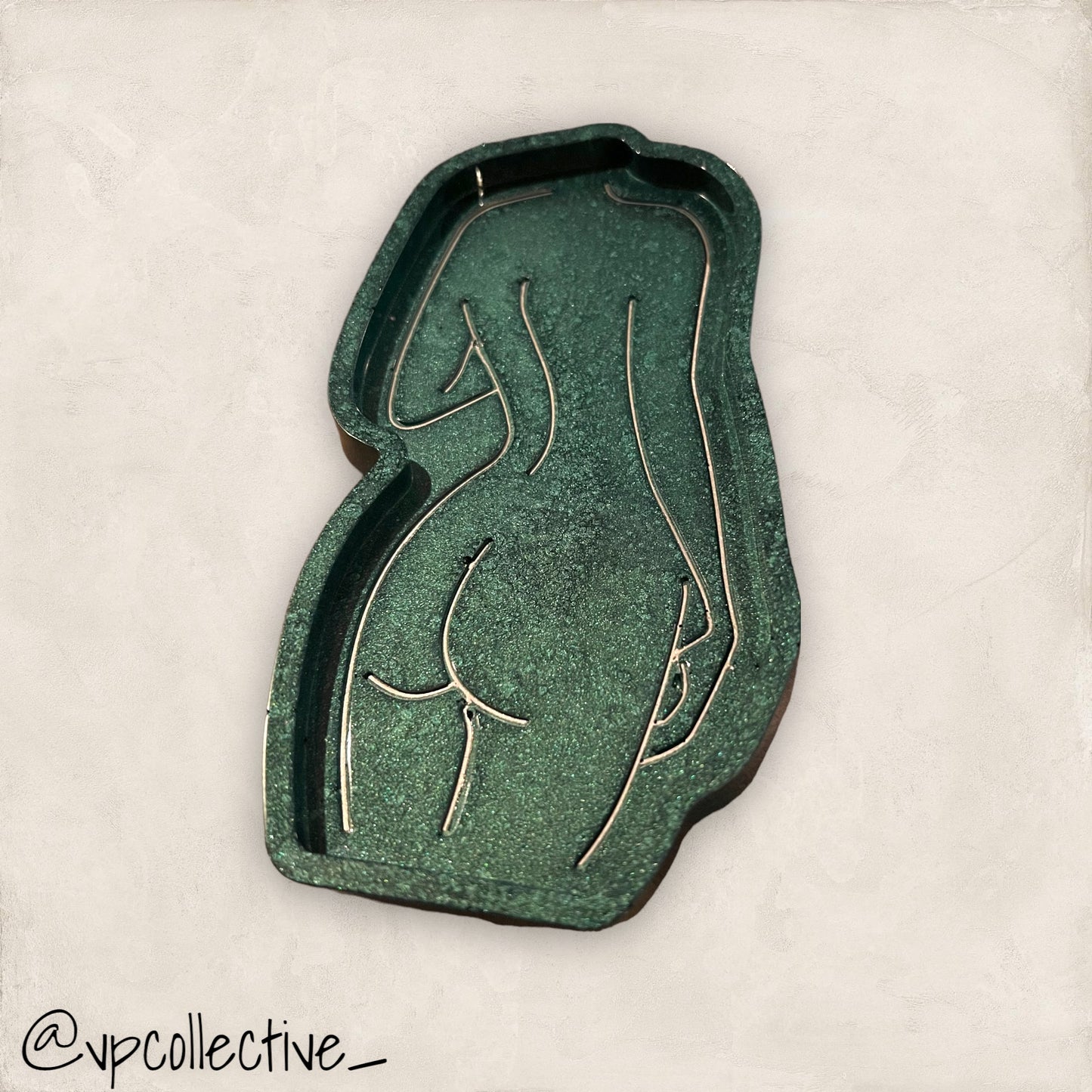 Deep Ocean Woman’s Back Profile Mini Tray