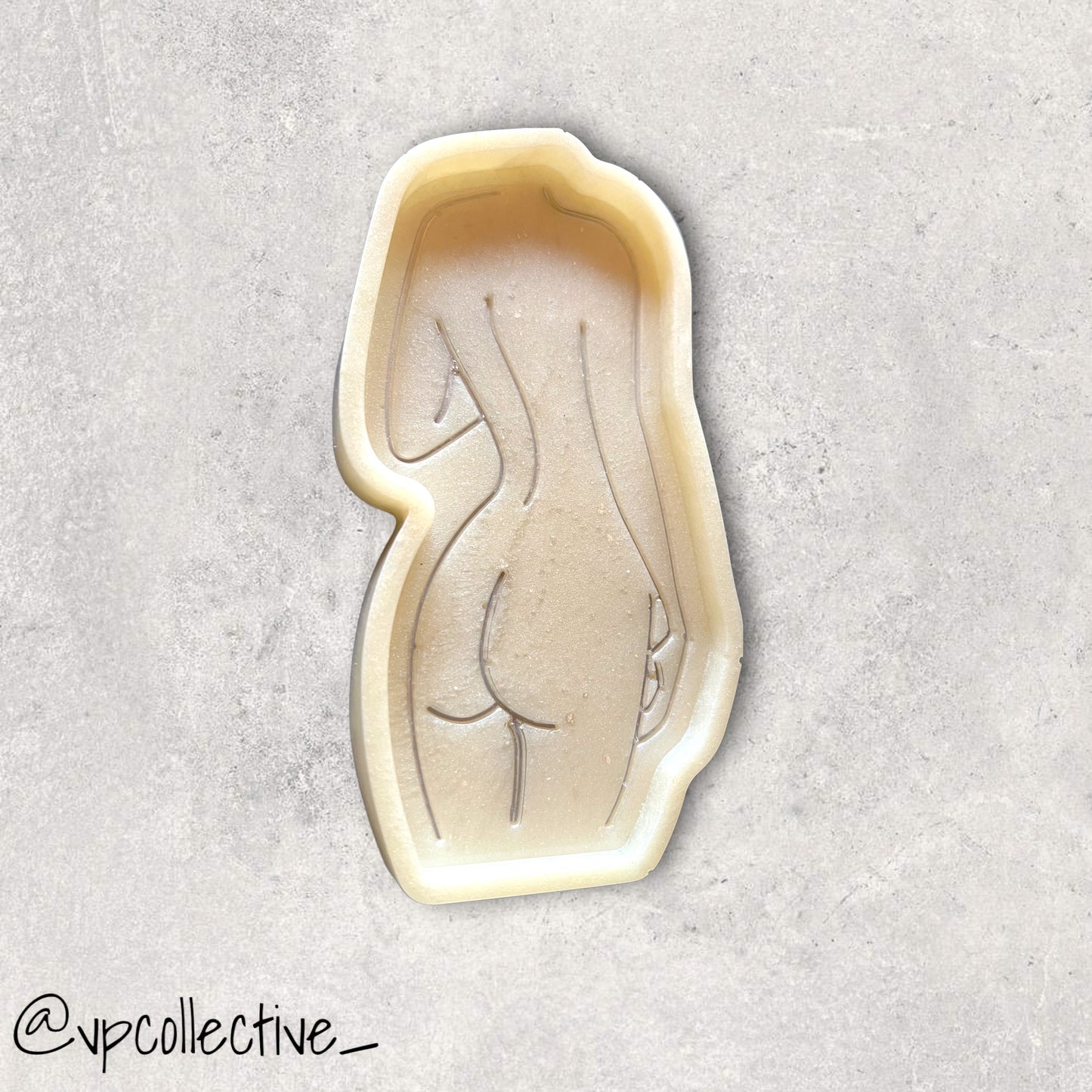 Beige Woman’s Back Profile Mini Tray