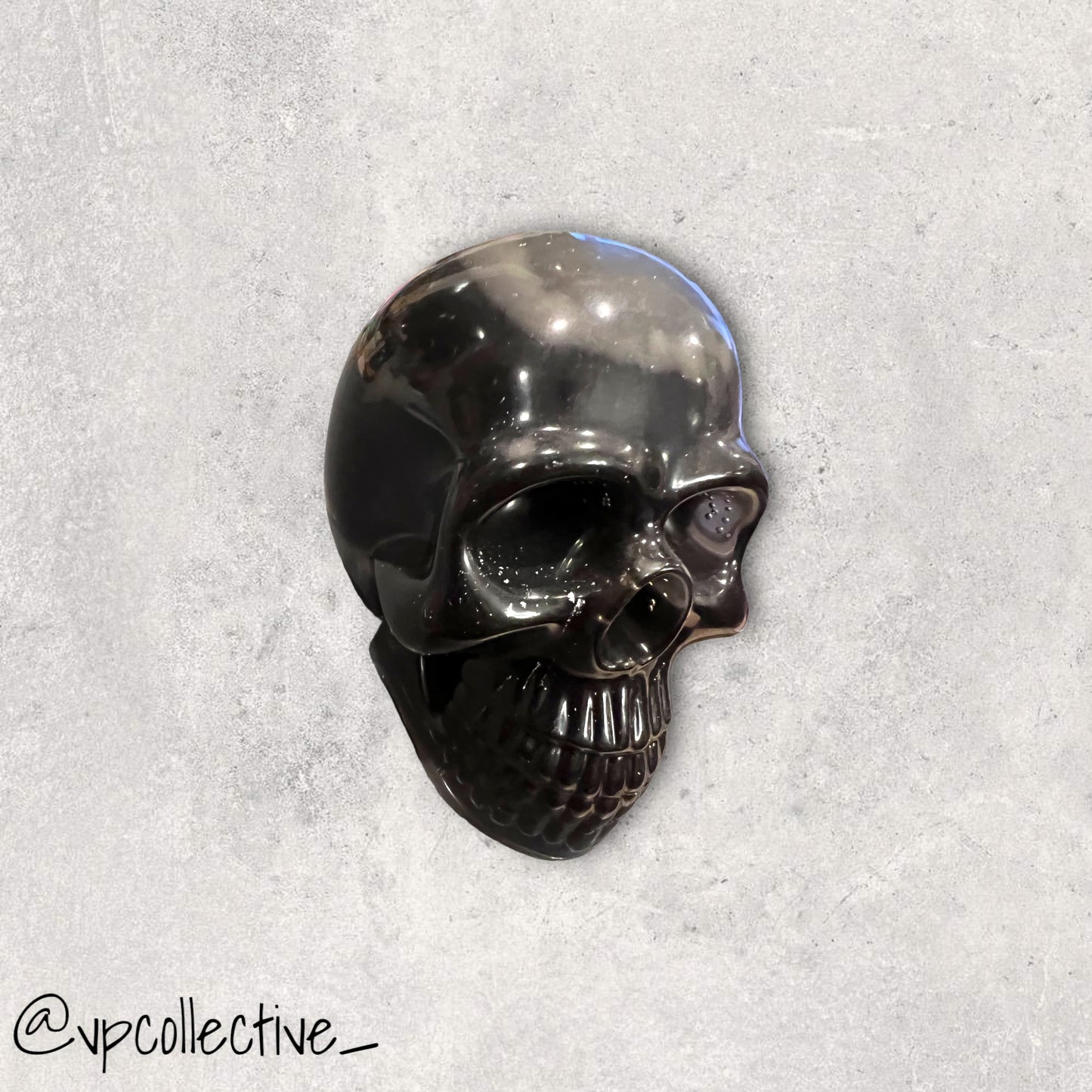Black With Glow in The Dark Skull